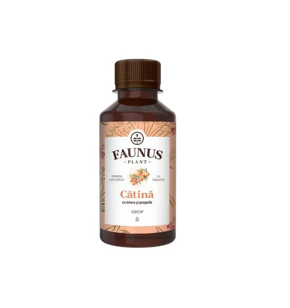 Sirop de Catina cu Miere si Propolis, 200 ml, Faunus Plant