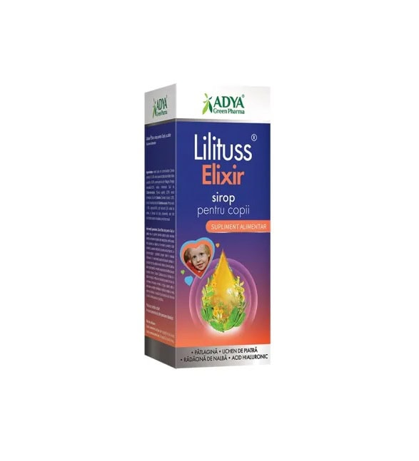 Sirop pentru Copii Lilituss Elixir, 180 ml, Adya Green Pharma