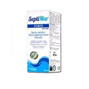 Spray Nazal cu Apa de Mare Hipertona, 30 ml, Septimar Forte