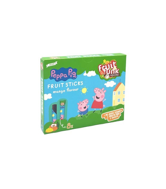 Sticks din Fructe cu Mango Peppa Pig, 8 x 10 g, Fruitfunk