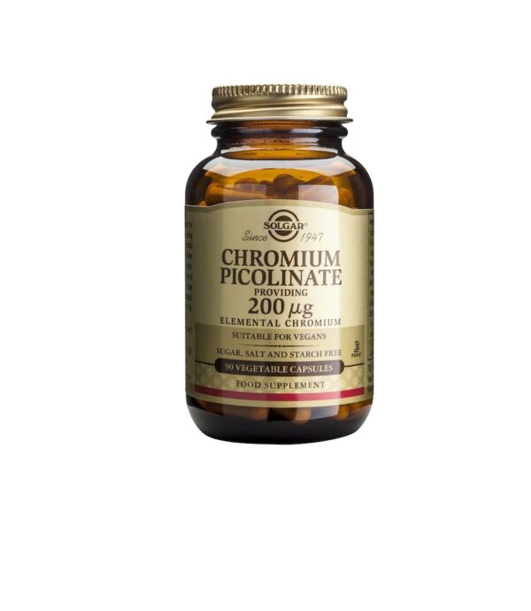 Supliment Alimentar Picolinat de Crom 200 mcg, 90 Capsule, Solgar