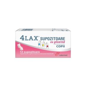 Supozitoare cu Glicerina pentru Copii 4Lax, 1250mg, 12 Bucati, Solacium Pharma