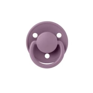 Suzeta De Lux din Silicon cu Tetina Rotunda, 6+ Luni, Mauve, BIBS