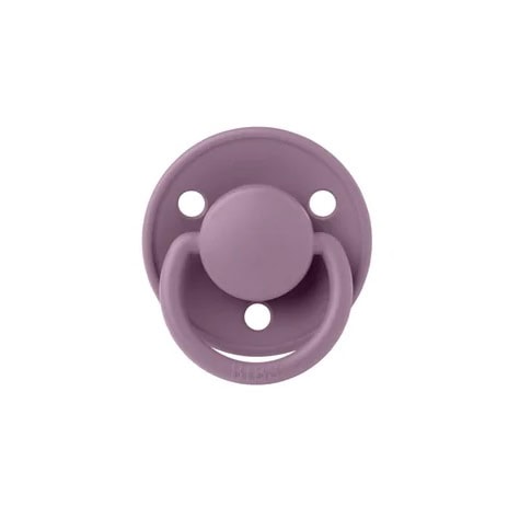 Suzeta De Lux din Silicon cu Tetina Rotunda, 6+ Luni, Mauve, BIBS