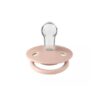 Suzeta De Lux din Silicon cu Tetina Rotunda Marime Universala (0-3 Ani) Blush, BIBS