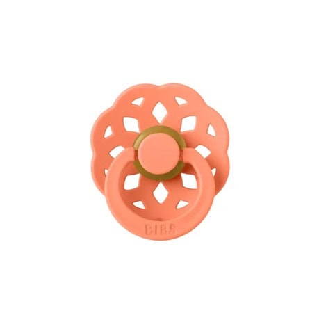 Suzeta din Latex cu Tentina Rotunda pentru +0 Luni Boheme Papaya, BIBS
