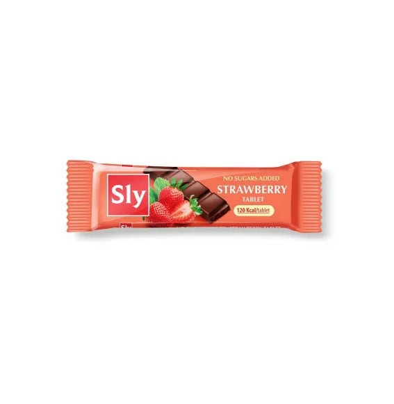 Tableta de Ciocolata cu Capsuni, 25g, Sly Nutricia