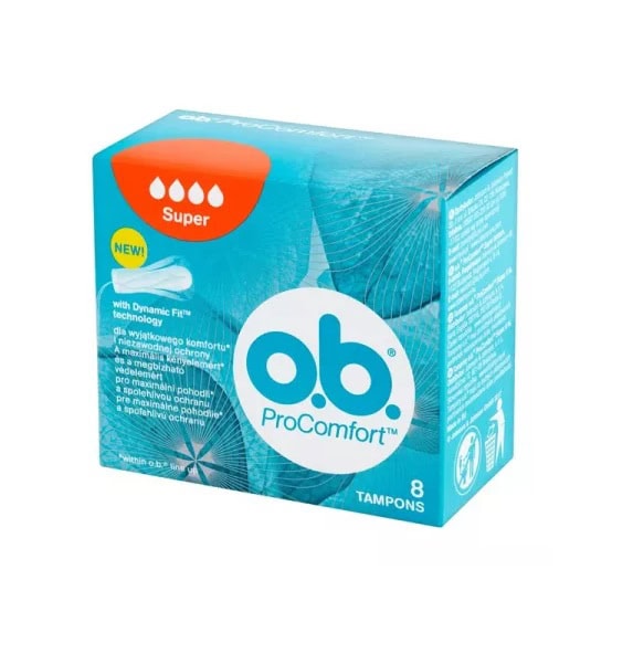 Tampoane ProComfort Super, 8 Bucati, OB