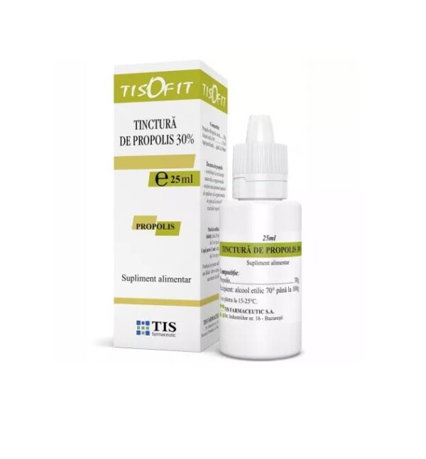 tinctura-de-propolis-tisofit-25-ml-tis-farmaceutic-O19858-farmacia-morpheus Tinctura de Propolis Tisofit, 25 ml, Tis Farmaceutic