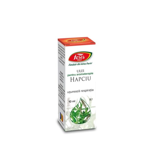 Ulei pentru Aromoterapie Hapciu Usureaza Respiratia, R7, 10 ml, Fares