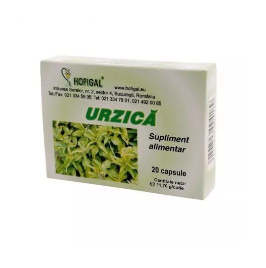 urzica-20-capsule-hofigal-O25219-farmacia-morpheus Urzica, 20 Capsule, Hofigal
