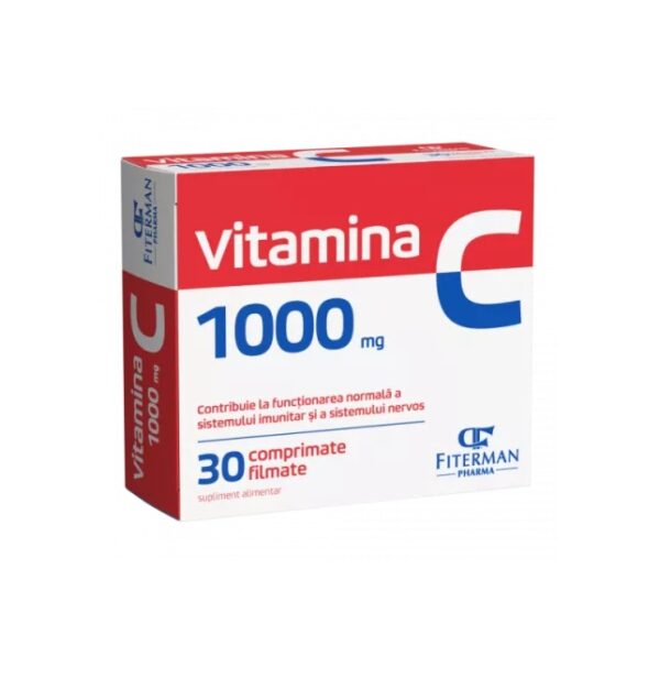Vitamina C, 1000 mg, 30 Comprimate, Fiterman