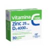 Vitamina C 1000 mg + Zn 25 mg + D3 4000UI, 30 Comprimate Filmate, Fiterman