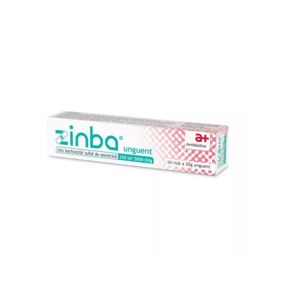 zinba-unguent-250ui-5000ui-g-20-g-antibiotice-sa-O33903-farmacia-morpheus Zinba Unguent, 250UI/ 5000UI/g, 20 g, Antibiotice SA
