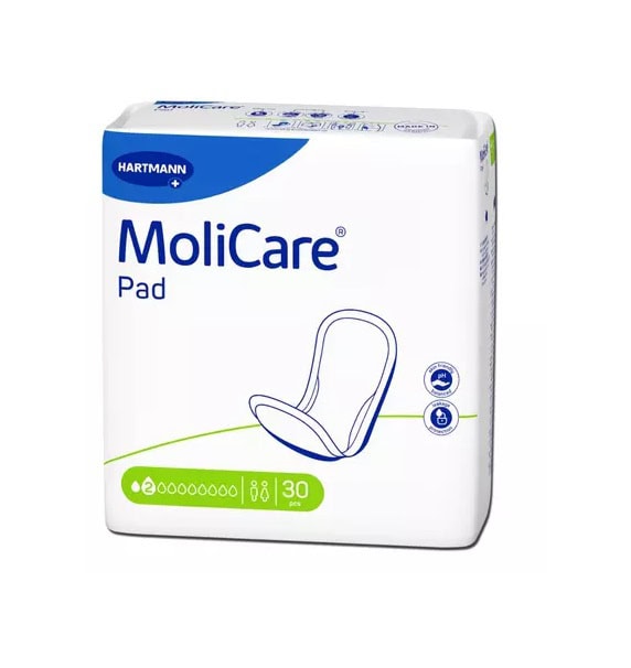 Absorbante Incontinenta MoliCare Pad, 2 Picaturi, 30 Bucati, Hartmann