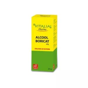 Alcool Boricat 4%, 20 g, Vitalia Pharma