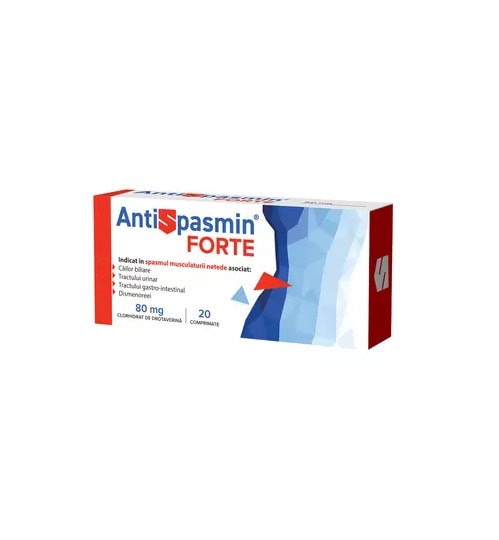 antispasmin-forte-80-mg-20-comprimate-biofarm-O25660-farmacia-morpheus Antispasmin Forte, 80 mg, 20 Comprimate, Biofarm