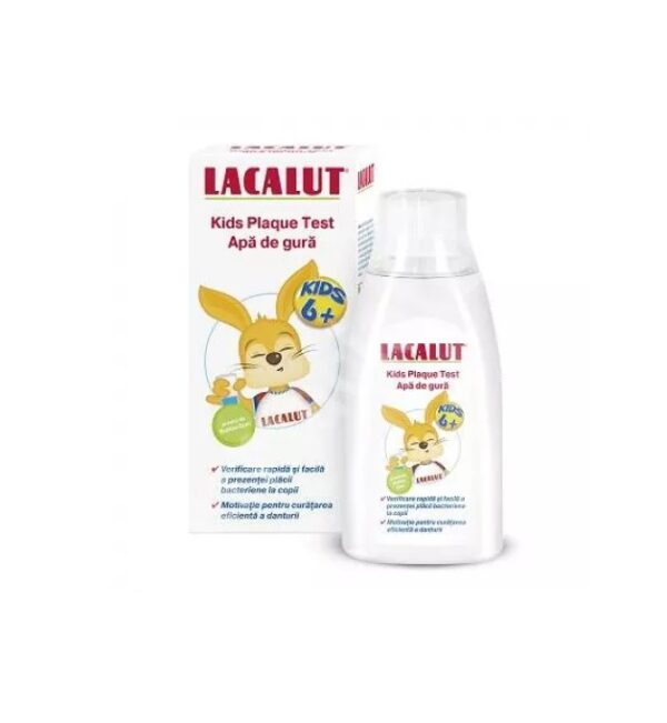 apa-de-gura-pentru-copii-peste-6-ani-lacalut-kids-plaque-test-300-ml-theiss-naturwaren-O41268-farmacia-morpheus Apa de Gura pentru Copii peste 6 Ani Lacalut Kids Plaque Test, 300 ml, Theiss Naturwaren