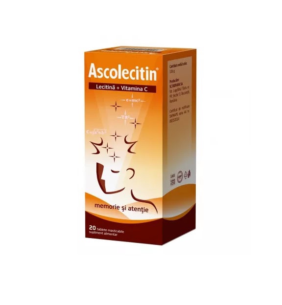Ascolecitin, 20 Comprimate, Biofarm