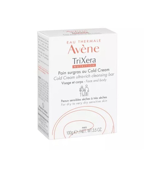 AVENE Sapun Hidratant pentru Piele Sensibila si Uscata Trixera Nutrition, 100 g