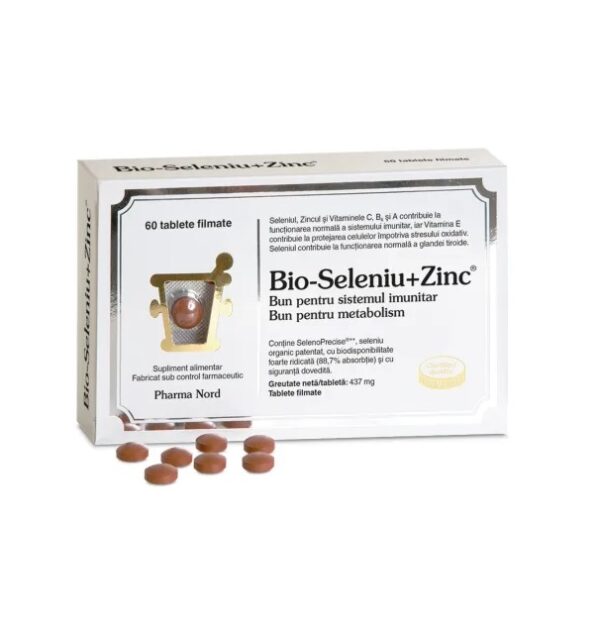 Bio-Seleniu + Zinc, 60 Tablete, Pharma Nord