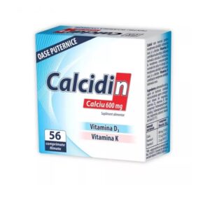 Calcidin, Calciu 600mg, 56 Comprimate, Zdrovit