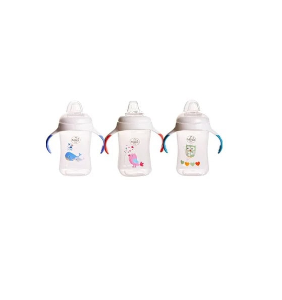 Cana cu Manere si Cioc de Silicon 6+ Luni, Baby, 300ml, Minut