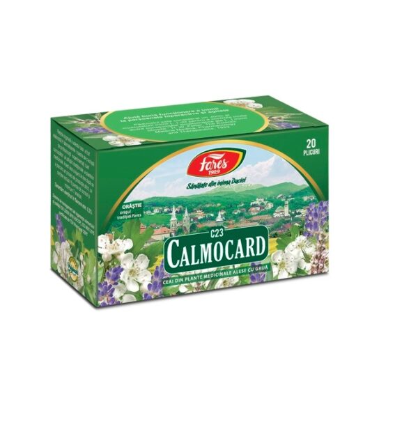Ceai Calmocard, C23, 20 Plicuri, Fares