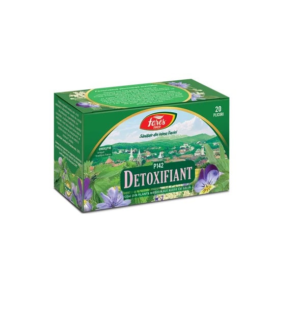 Ceai Detoxifiant P142, 20 Plicuri, Fares