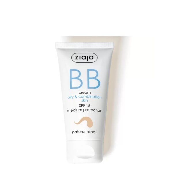 crema-bb-cu-spf-15-nuanta-nnatural-pentru-ten-gras-si-mixt-50-ml-ziaja-O41138-farmacia-morpheus Crema BB cu SPF 15 Nuanta Natural pentru Ten Gras si Mixt, 50 ml, Ziaja