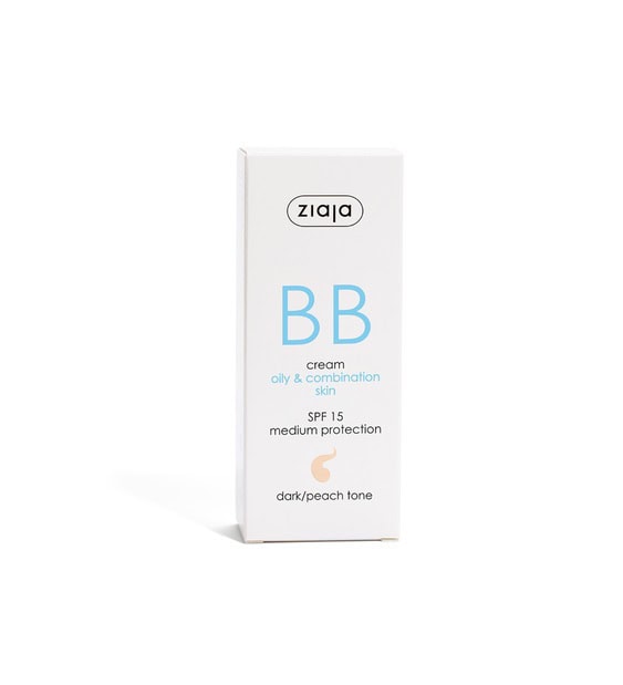 Crema BB pentru Ten Gras si Mixt SPF 15, Dark, 50ml, Ziaja