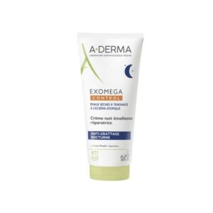 Crema de Noapte Reparatoare pentru Piele Uscata Exomega Control, 200 ml, A-Derma