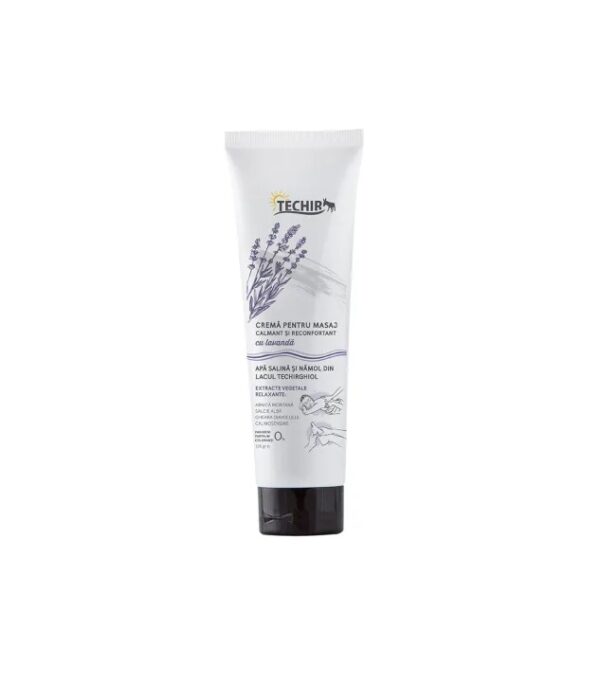 Crema pentru Masaj Calmant si Reconfortant cu Lavanda, 125 g, Techir