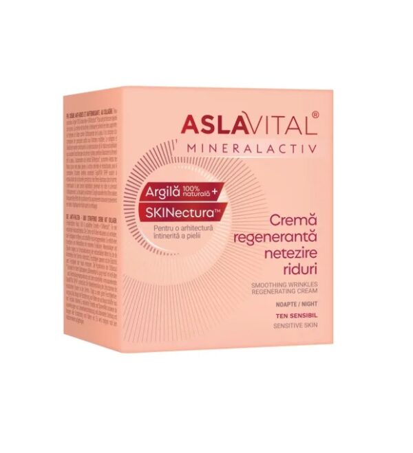 Crema Regeneranta pentru Netezirea Ridurilor Mineralactiv, 50 ml, AslaVital