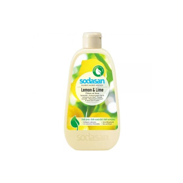detergent-lichid-de-vase-cu-lamaie-si-lime-500-ml-sodasan-O24147-farmacia-morpheus Detergent Lichid de Vase cu Lamaie si Lime, 500 ml, Sodasan
