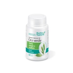 Extract din Suc de Orz Verde, 30 Capsule, Rotta Natura