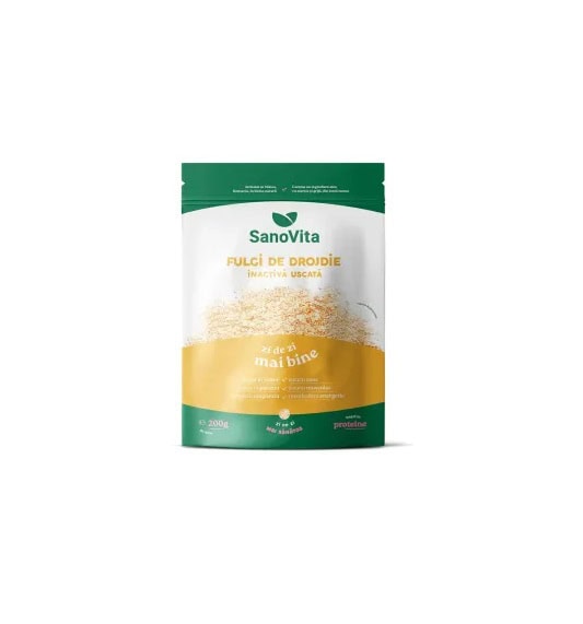 Fulgi de Drojdie Uscata Inactiva, 200 g, SanoVita