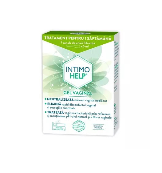Gel Vaginal Intimohelp, 7 Canule x 5 ml, Zdrovit