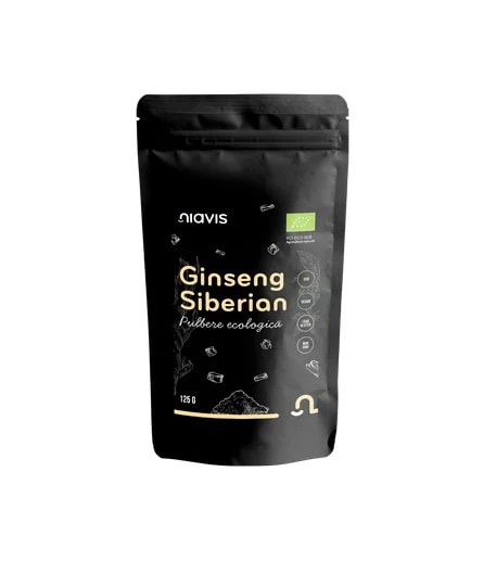 Ginseng Siberian Pulbere Ecologica, 125g, Niavis
