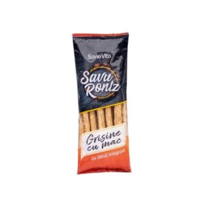 Grisine cu Mac si Faina Integrala Savu Rontz, 50g, Sanovita