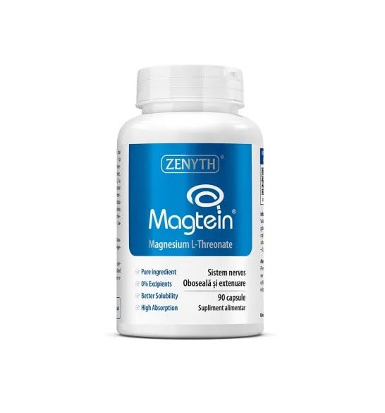 Magnesium L-Threonate Magtein, 90 Capsule, Zenyth