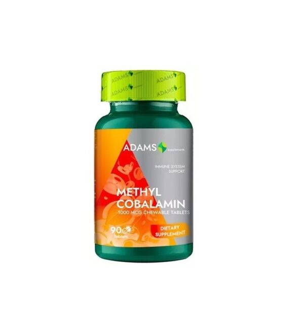 Metilcobalamina 1000mcg, 90 Comprimate Masticabile, Adams Vision