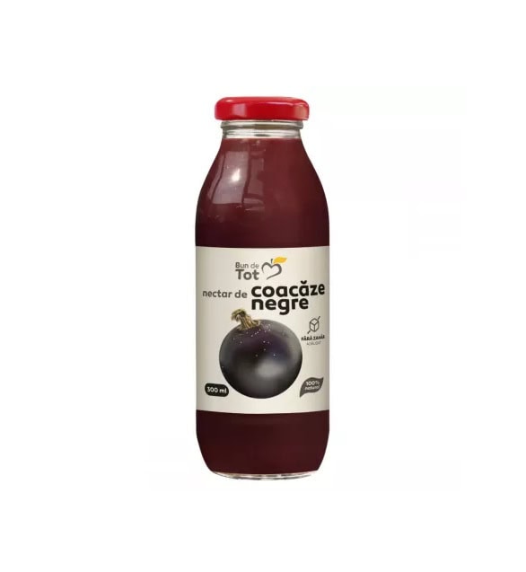 Nectar de Coacaze Negre Fara Zahar Bun de Tot, 300 ml, Dacia Plant