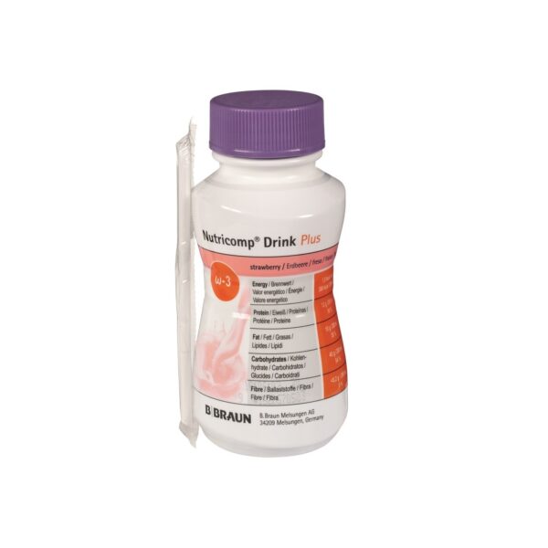 Nutricomp Drink Plus cu Capsuni, 200 ml, B Braun
