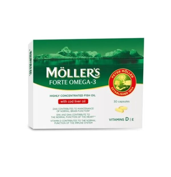 Omega 3 Forte, 30 Capsule, Moller's