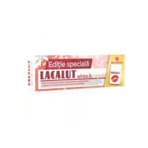 Pachet Pasta de Dinti Lacalut White & Repair, 75 ml + Ata Dentara, Theiss Naturwaren