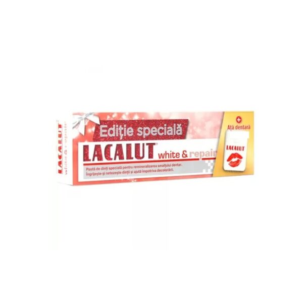 pachet-pasta-de-dinti-lacalut-white-repair-75-ml-ata-dentara-theiss-naturwaren-X23902-farmacia-morpheus Pachet Pasta de Dinti Lacalut White & Repair, 75 ml + Ata Dentara, Theiss Naturwaren