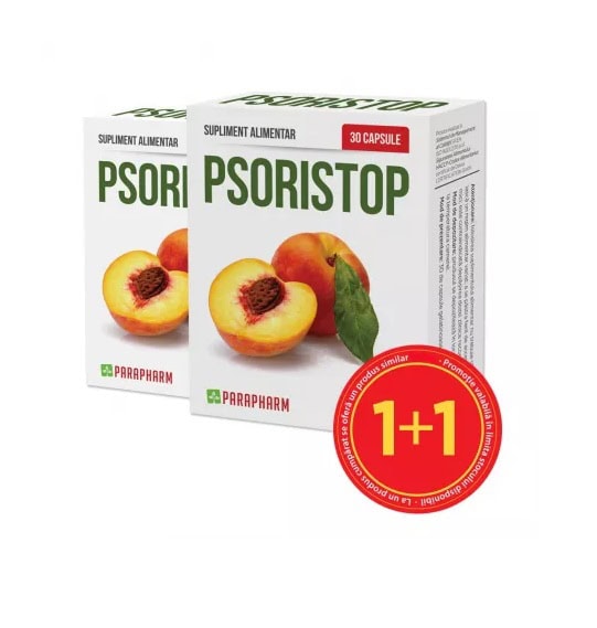 Pachet Psoristop, 30 + 30 Capsule, Parapharm