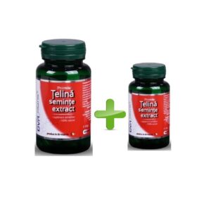 Pachet Semințe de Telină Extract, 60 + 30 Capsule, DVR Pharm