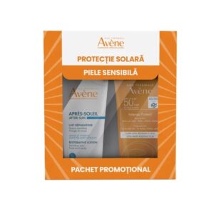 Pachet Spray pentru Protectie Solara cu SPF 50 200 ml + Apa Termala Spray 150 ml, Avene